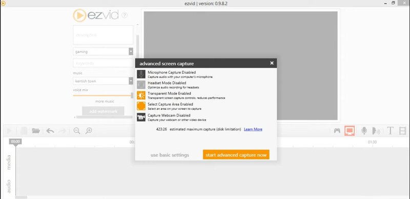 Скриншот интерфейса Ezvid 4