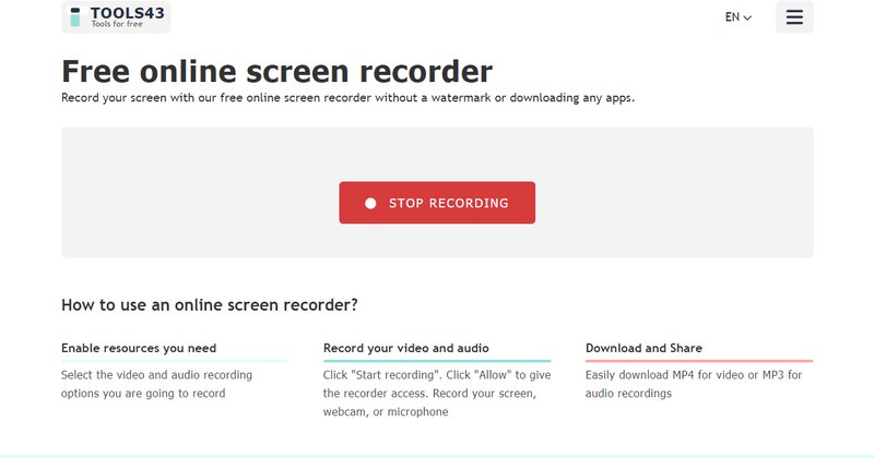 Скриншот интерфейса recorderonline.org 4
