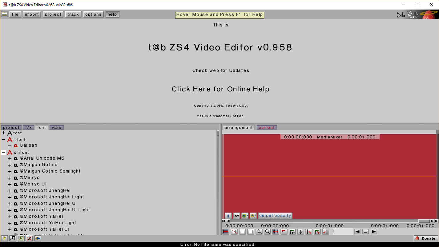Скриншот программы ZS4 Video Editor