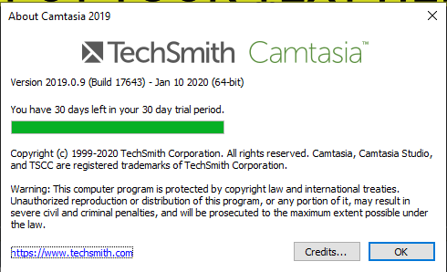 Скриншот программы Camtasia