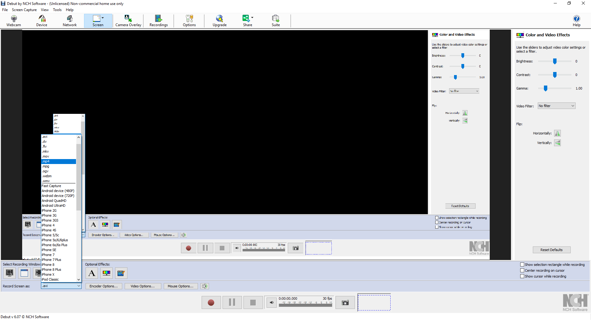 Скриншот программы Debut Video Capture