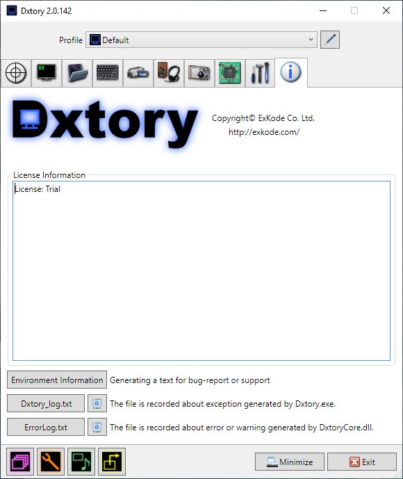 Скриншот программы Dxtory
