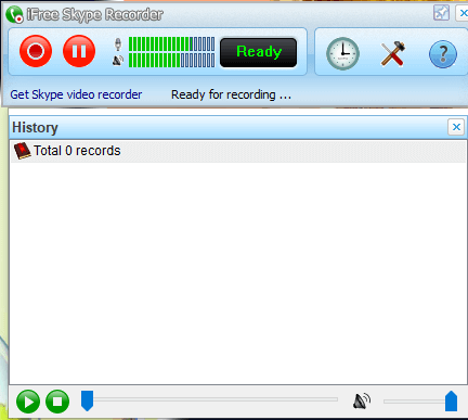 Скриншот программы Ifree skype recorder