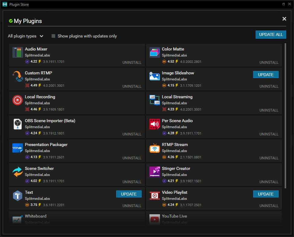 Скриншот программы XSplit Gamecaster