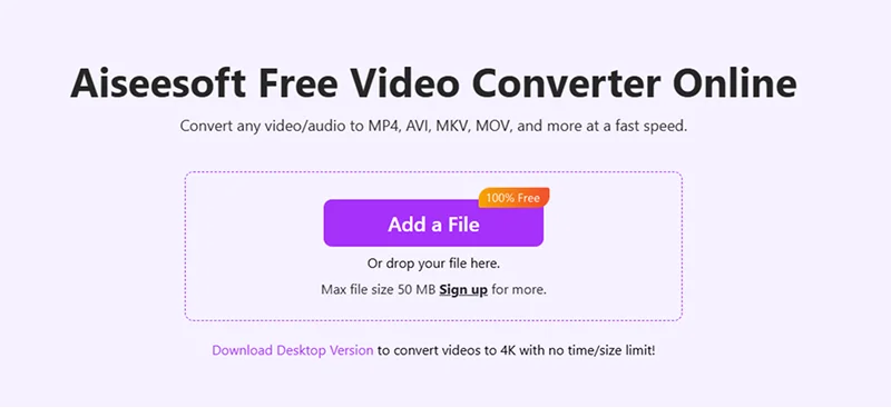Aiseesoft Online Video Converter