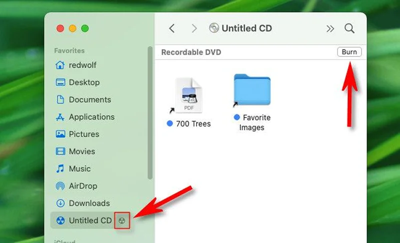 запись DVD встроенными средствами macOS